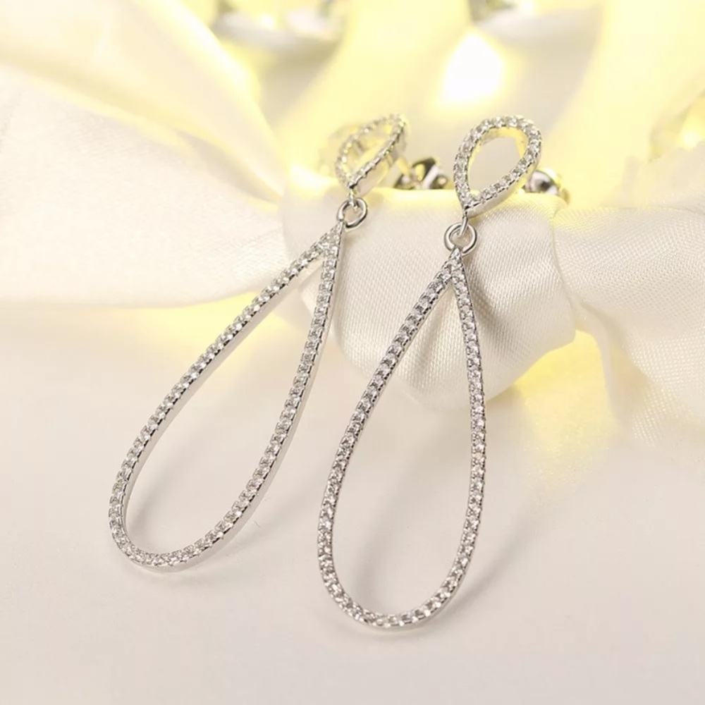 Sterling silver drop earrings